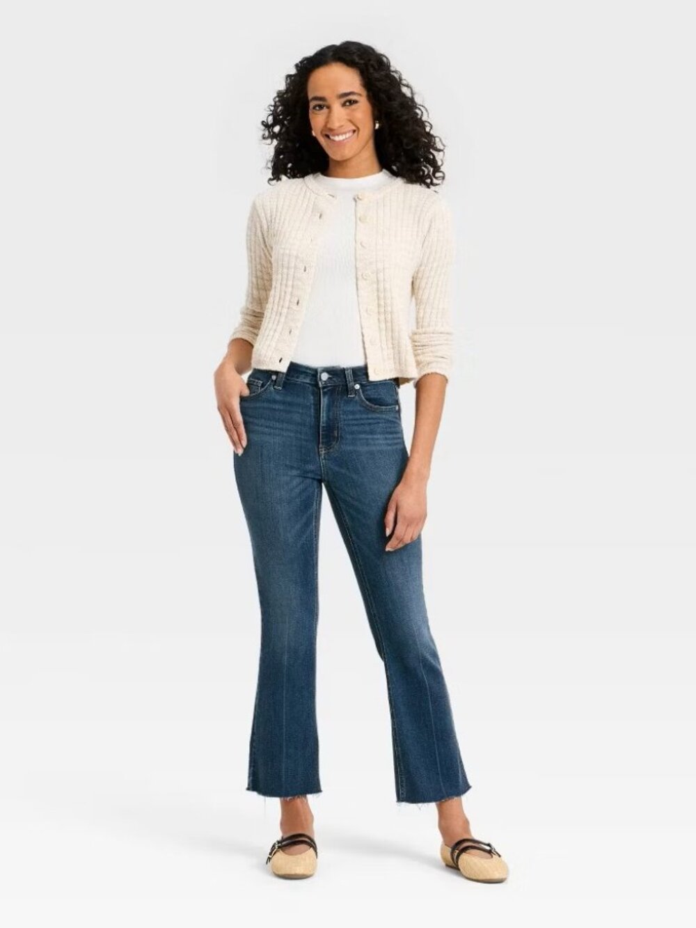 NWT Women's Universal Thread Size 6 High-Rise Kick Flare Bootcut Leg Denim Jeans